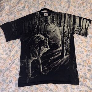 Harlequin Black Wolf Graphic Tee
